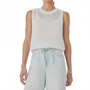 NEW SPLENDID camellia sweater tank top in white
